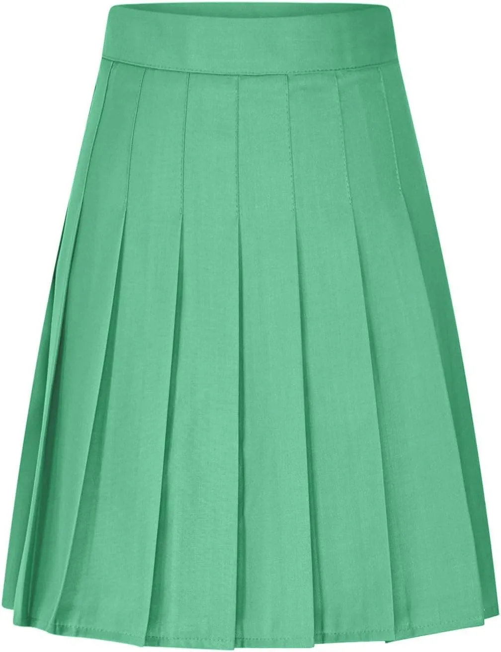 Xiaojmake Women Pleated A-Line Skirts Flowy Short Mini Basic Skirt High Waist School Uniform Tennis Cheerleader Skater Skirts